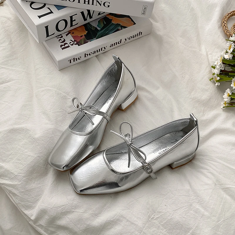 

Новинка лета 2023, женская обувь, модная женская элегантная Уличная обувь на толстом низком каблуке