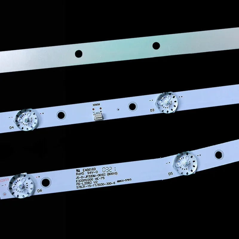 Светодиодная лента для подсветки 32-дюймового LCD-телевизора JS-D-JP32DM-061EC(80510) E32DM1000 32L1 32L56 32L3 32S1A MS-L2082 V2 HE-75 ND32N2100J on.