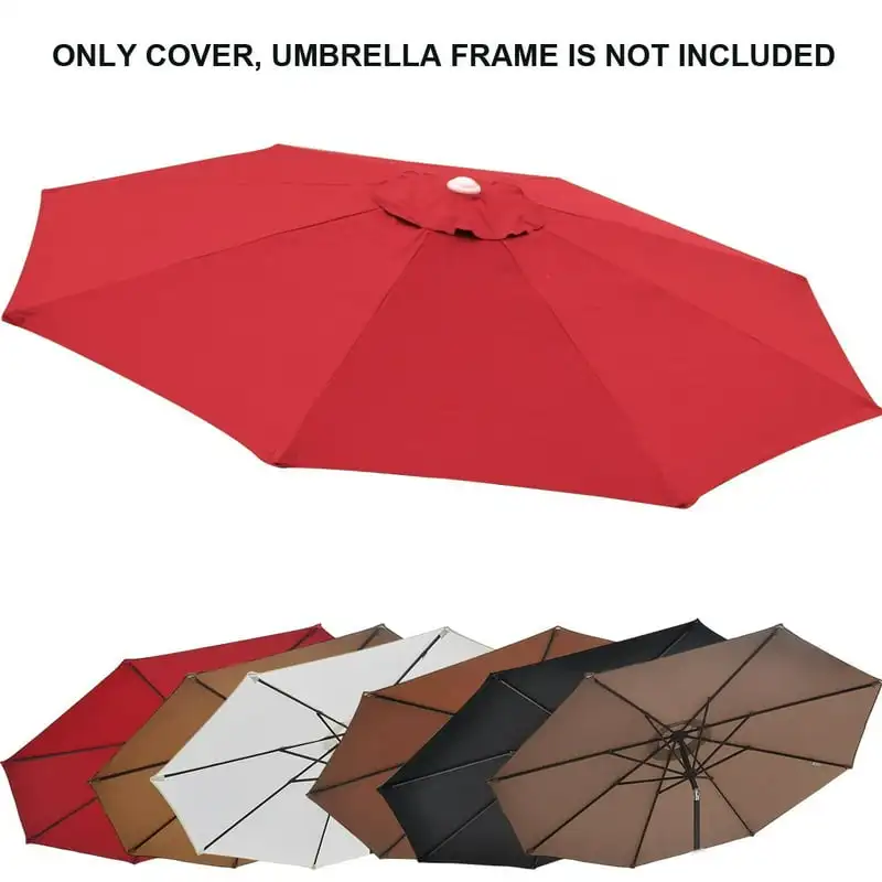 

Umbrella Cover for 8.2ft 6 Ribs Umbrella Taupe ( ONLY)-BROWN