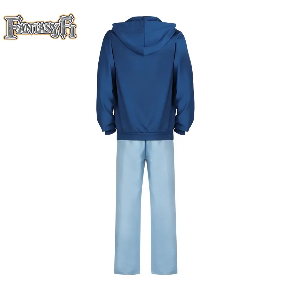 Knight Killer Sung Jin-woo Solo Jinwoo Leveling Косплей Костюм Парик Синяя толстовка с капюшоном