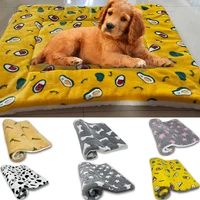 dog bed cama perro pet cushion soft thickened pet fleece pad pets blanket bed mat thickened warm cats dogs pet seat cushion