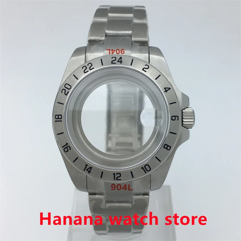 BLIGER 40 мм Серебристое стекло из нержавеющей стали для движения NH34 35 36 ETA2824 PT5000