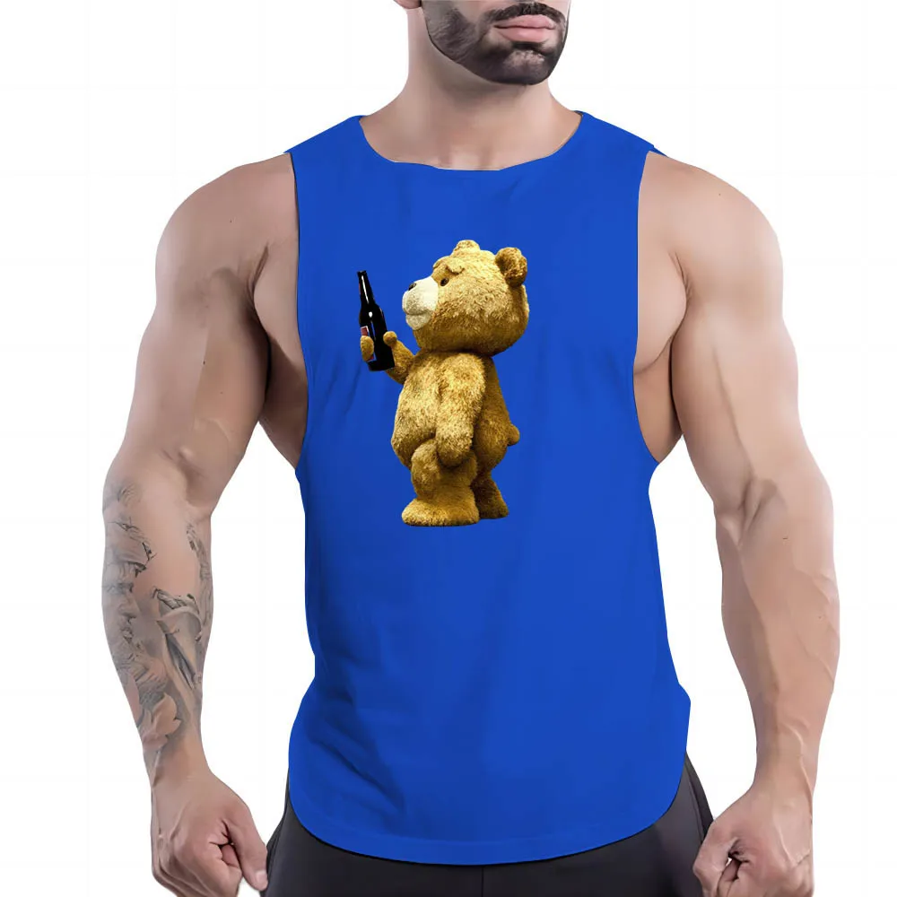 

Tank Top Sleeveless Shirt Basketball Outdoor Fashion Leisure Breathable Four Seasons Quick Dry Y2k Sport Fnaf Gym Clothing Men