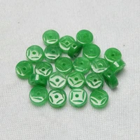 natural jadeite hand carved coin beads diy100 real green jade accessories bracelets fitting jade gift real jade bangle