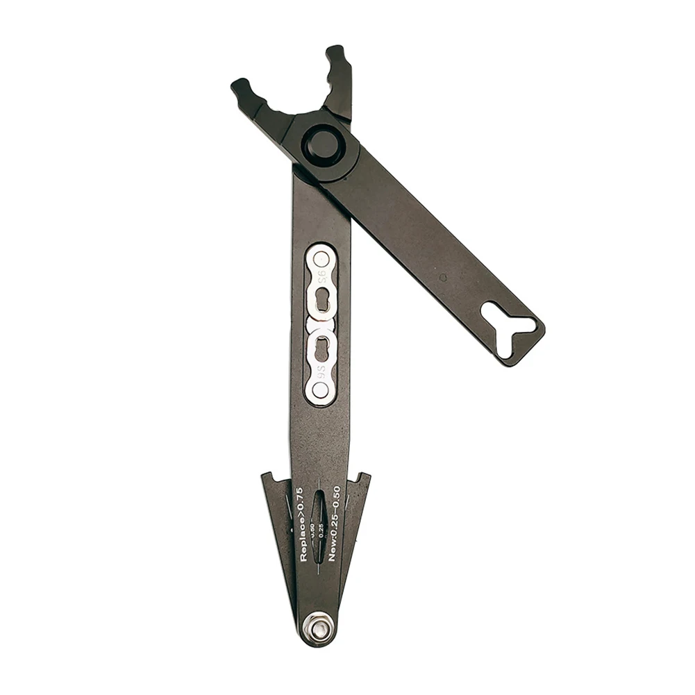 

Bicycle Chain Repair Tool Wear Indicator Measuring Ruler Chain Quick Buckle Bike Multifunctional Chain Ruler Bikes Accessories