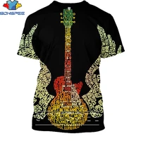 sonspee rock music guitar shirt 3d printing men women%e2%80%99s automobile punk fun retro harajuku man oversize tshirt kids tshirts top