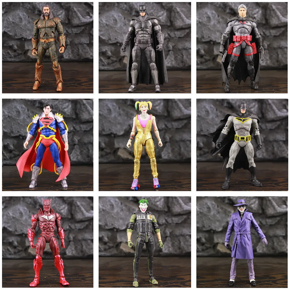 Pаспродажа Экшн-фигурки DC Multiverse 2022 летучая мышь, человек, кошка, леди, берег, Артур, ридлер, сила скорости, мигание, 7 дюймов, игрушки Poseidon, модель куклы