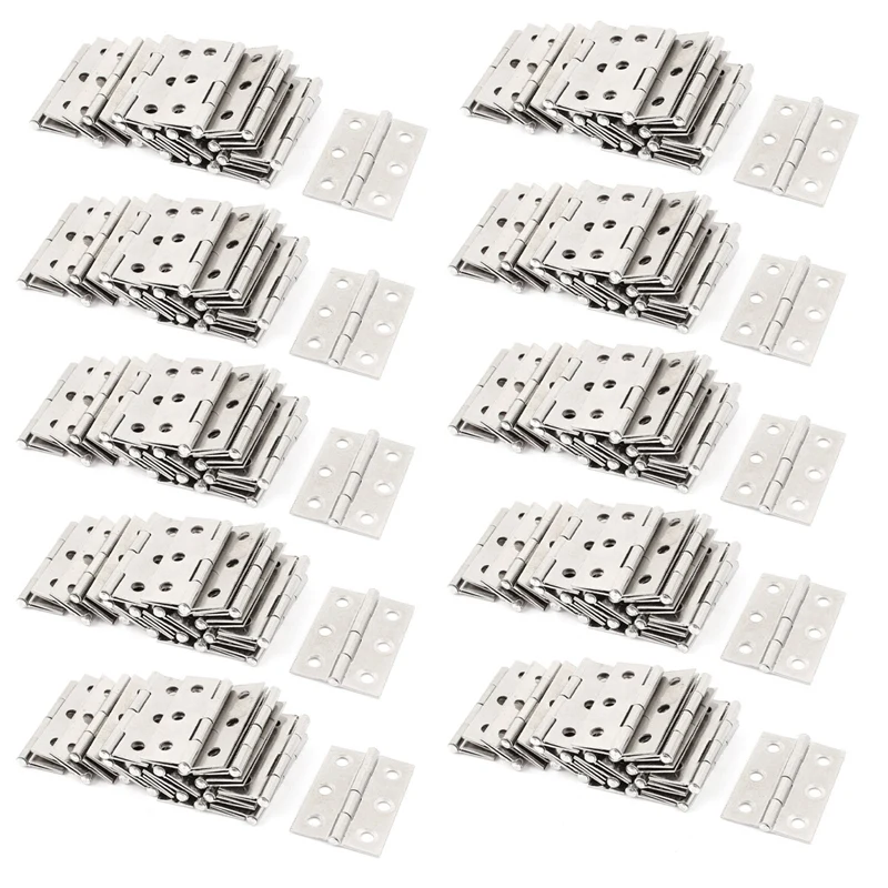 

200 Pcs Stainless Steel Wardrobe Cabinet Door Folded Door Hinge