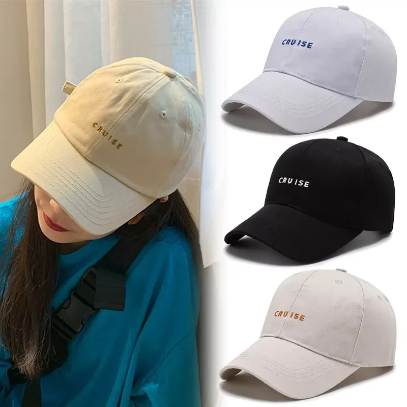 

Women's Baseball Cap Kpop Green Embroidery Letter CRUISE Hip-hop Woman Accessori Men's Baseball Cap for Women Snapback C