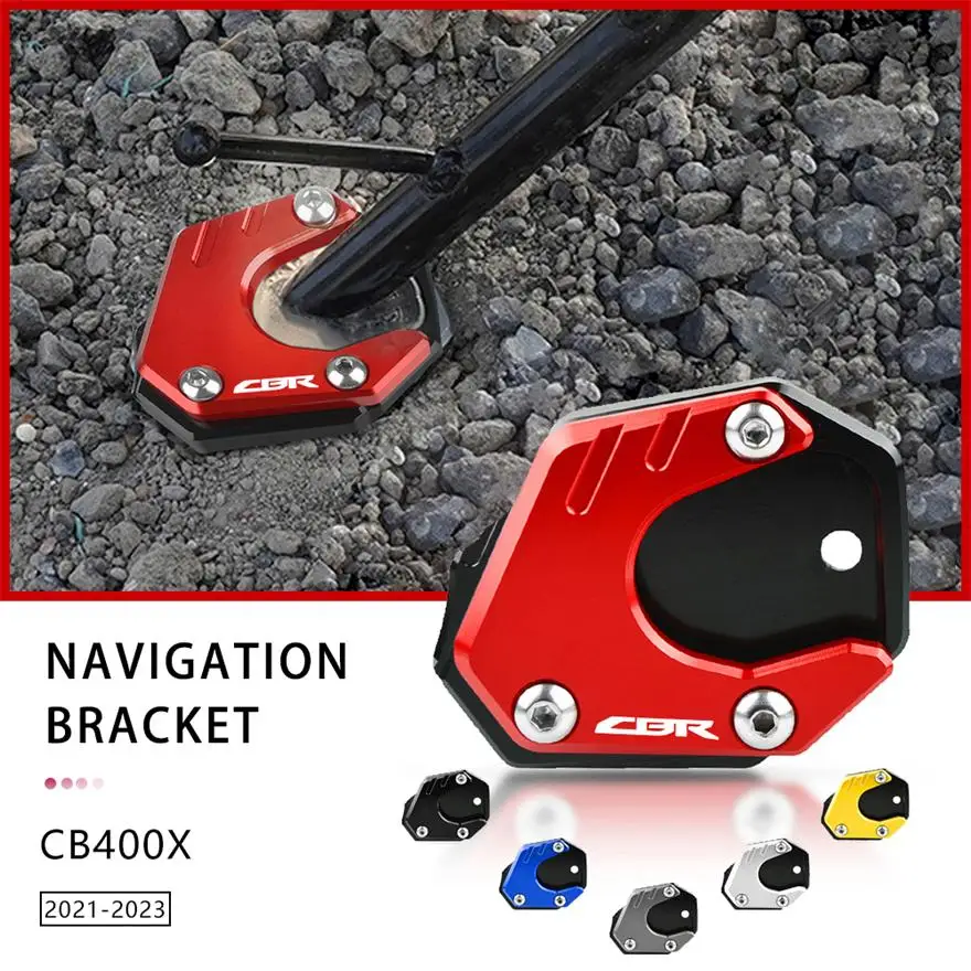 

2023 For Honda CBR650F 2014-2023 2022 2021 2020 2019 2018 2017 2016 2015 Motorcycle Side Stand Foot Extension Enlarger Plate Pad