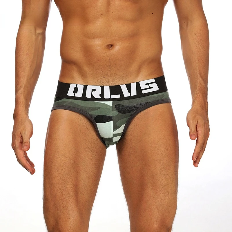 

Brand Mens Panties Camouflage Pattern Jockstrap Ropa Interior Hombre Gay Underwear Calzoncillos Mens Briefs Ropa