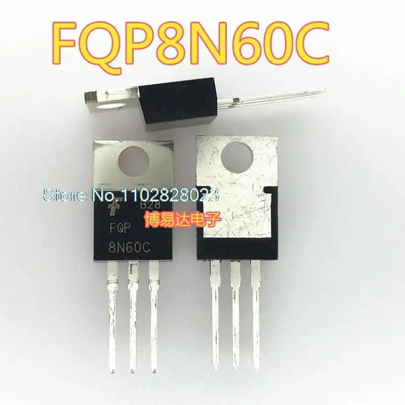 

20PCS/LOT FQP8N60C MOS 8N60 8A/600V TO-220
