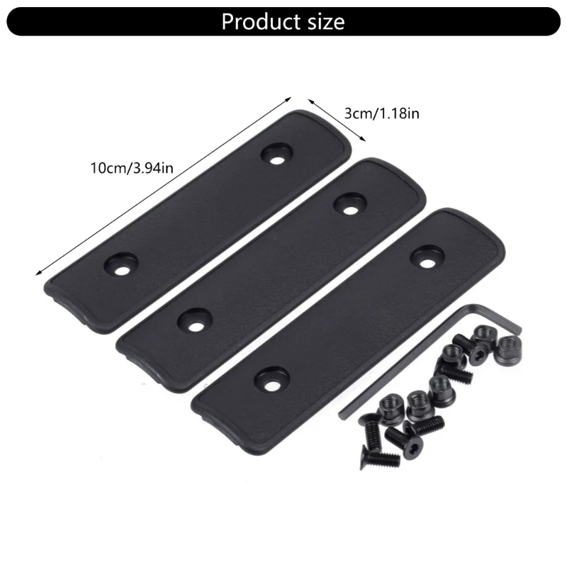 A9LD 3 шт. Простая установка нейлоновые защитные чехлы для рельсов аксессуары