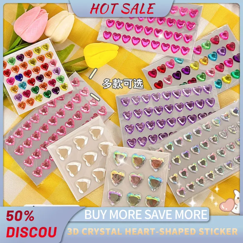 

Diamond stickers children's cartoon princess 3d three-dimensional love crystal gem stickers kindergarten reward stickers.