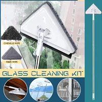 New Telescopic High-rise Cleaning Glass Sponge Mop Multi Cleaner Brush Washing Windows Dust Brush Easy Clean The Windows