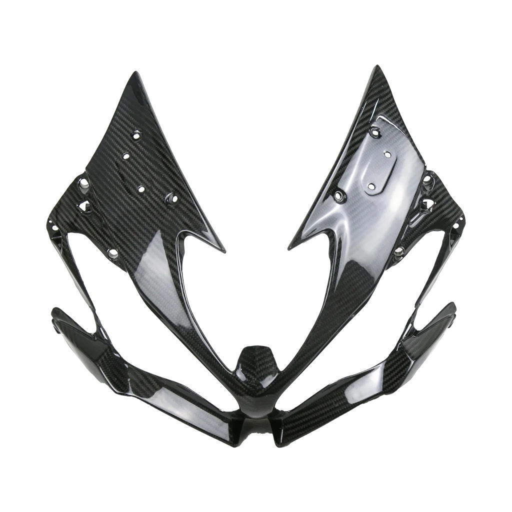 

For KAWASAKI ZX6R ZX-6R Motorcycle Modified 3K Carbon Fiber Front Nose Headlight Cover Fairing Cowl 2019 2020 2021