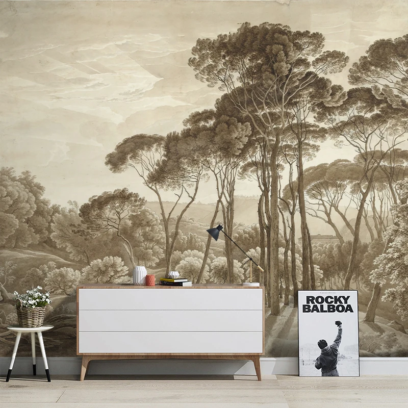 

Beibehang европейские пейзажные обои из натуральных материалов