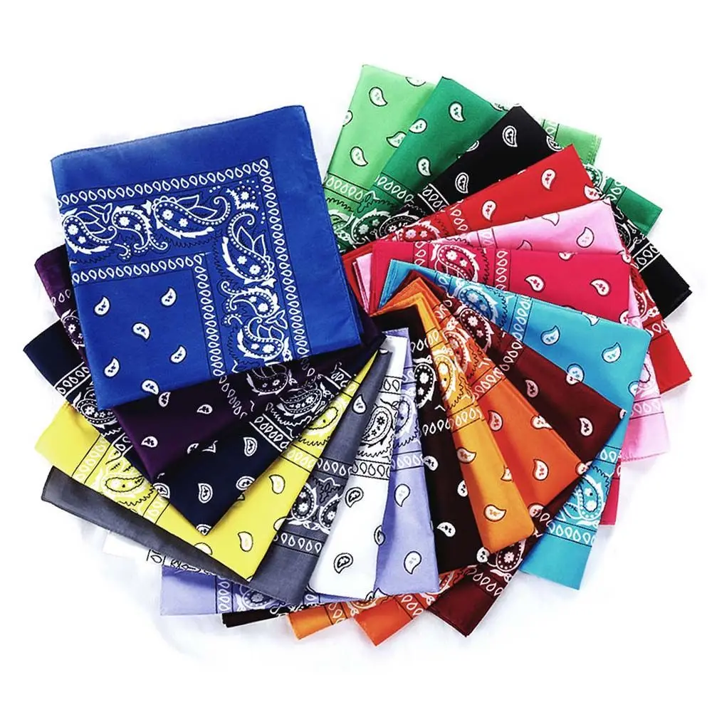 

Women Fashion Sports Supplies Handkerchief Neck Scarf Printed Square Scarves Hair Band Paisley Bandana Wristband