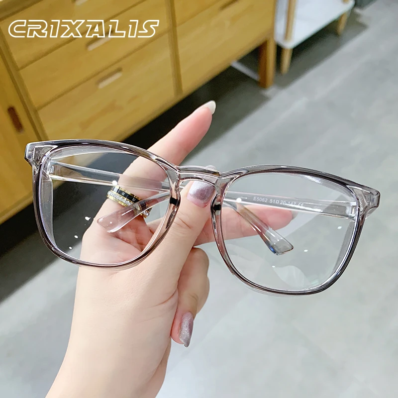 

CRIXALIS Fashion Transparent Glasses Women Clear Anti Fog Lens Eyewear Men Blue Light Glasses Famale Vintage Goggles Male ​UV400