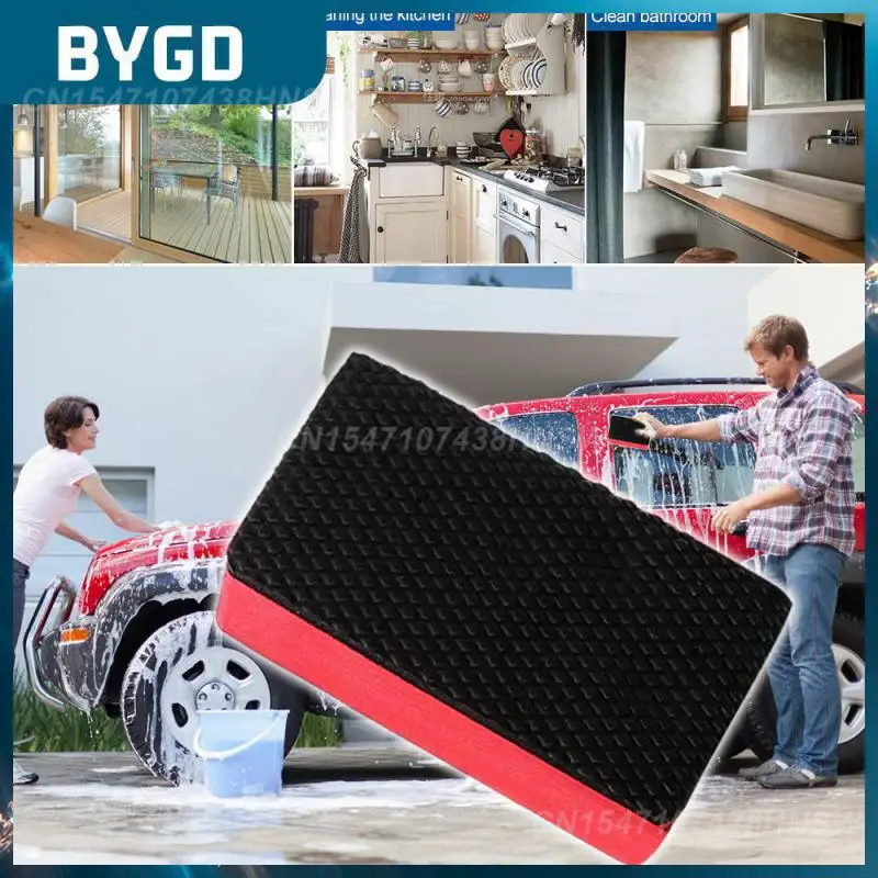 

Portable Cleaning Eraser Wax Durable Car Wash Mud Universal Car Detail Cleaning Decontamination Sponge Block Multifunctional Red