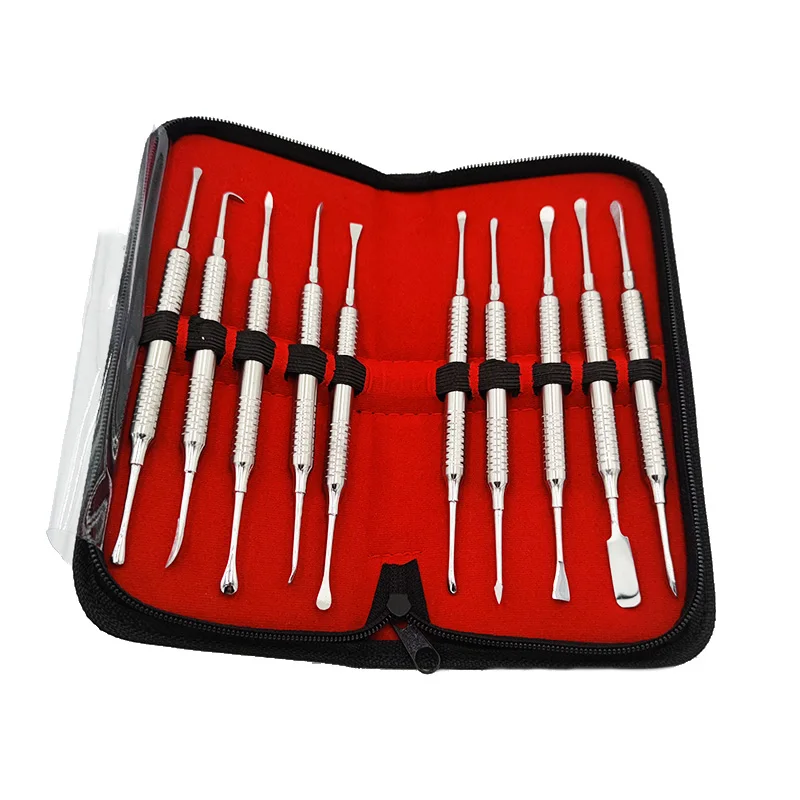 

10pcs Dental Gingival Exfoliation Scaler Instrument Periosteal Separator Implant Flap Turner Tool Periodontal Membrane Stripper