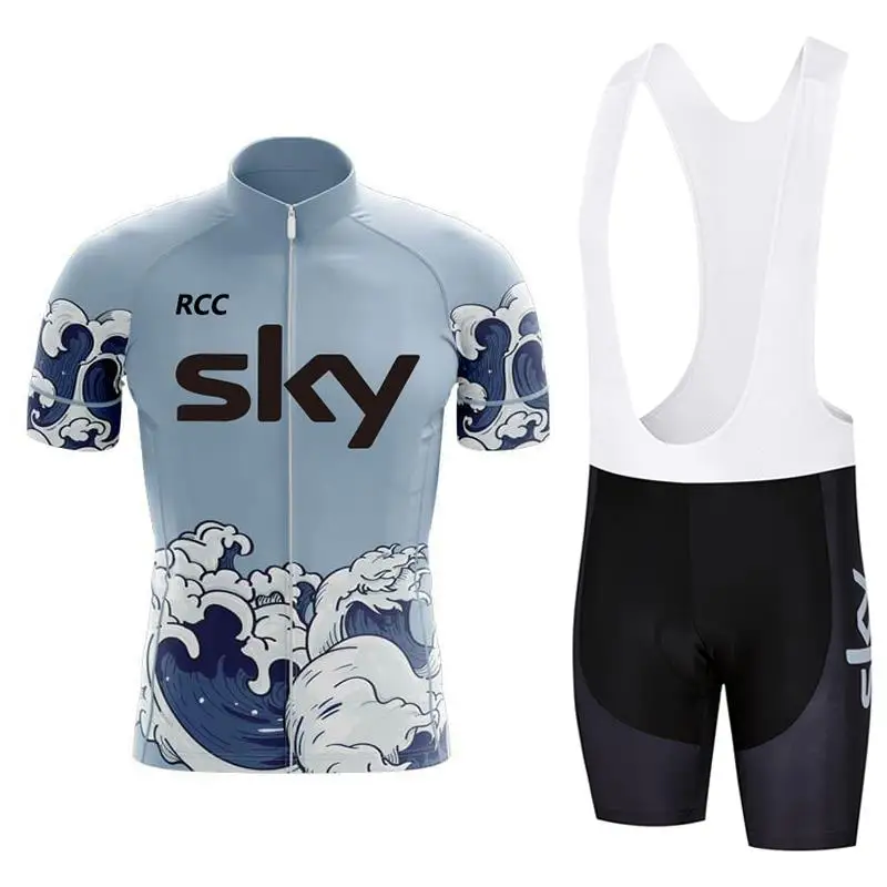 Мужской Комплект Велосипедного Трикотажа Rcc Sky 2024 Летняя Дышащая Одежда С