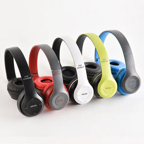 Стерео P47 гарнитура 5,0 Bluetooth гарнитура складная серия Беспроводная Спортивная игровая гарнитура для iPhone XiaoMi