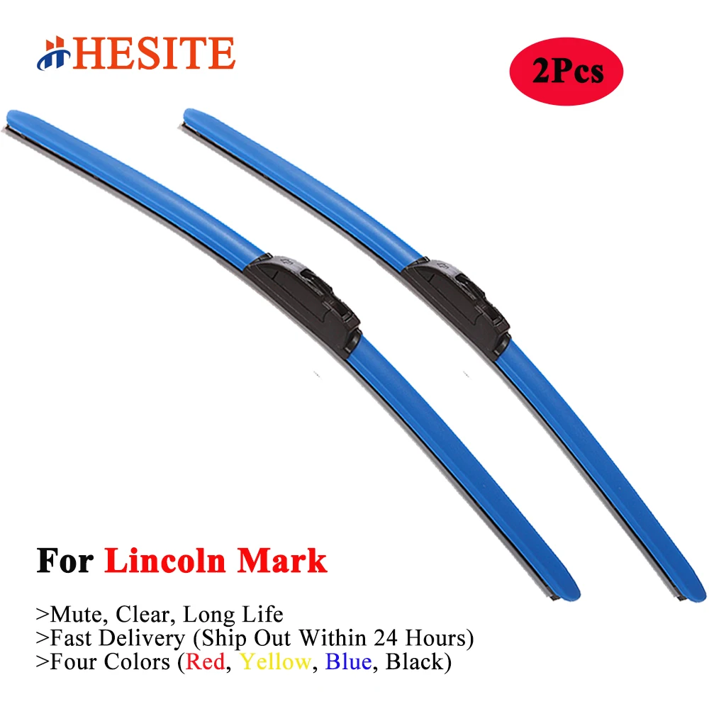 

HESITE Hybrid Wiper Blade Colorful For Lincoln Market LT SUV 3 7 8 III IV V VII VIII 96 98 2006 2007 2008 Model Car Front Wipers
