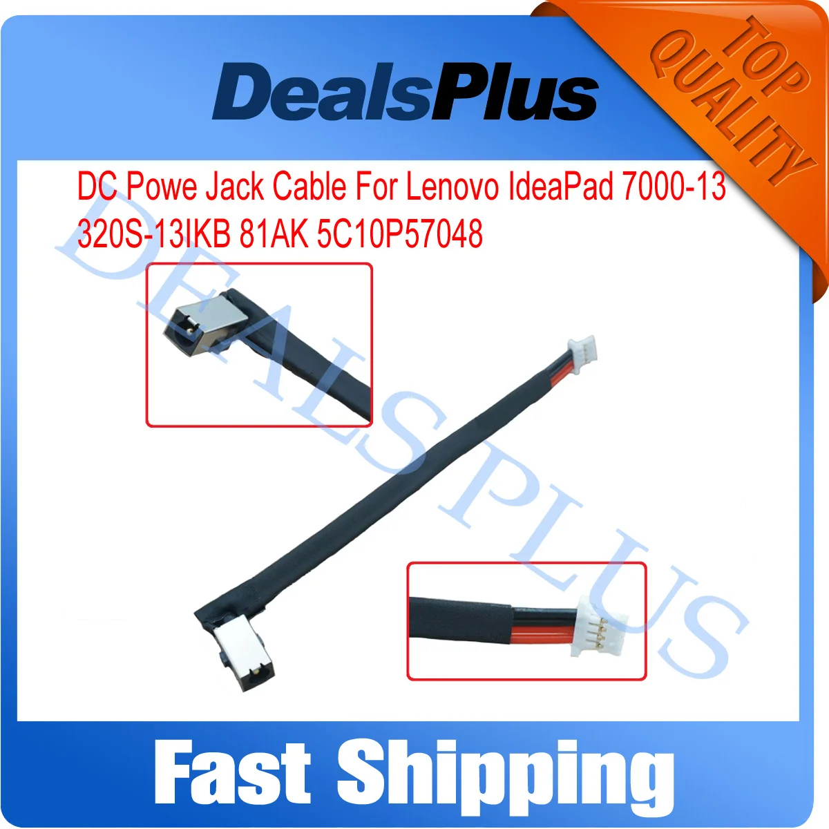 New Replacement DC Power Jack Cable For Lenovo IdeaPad 7000-13 320S-13IKB 81AK 5C10P57048
