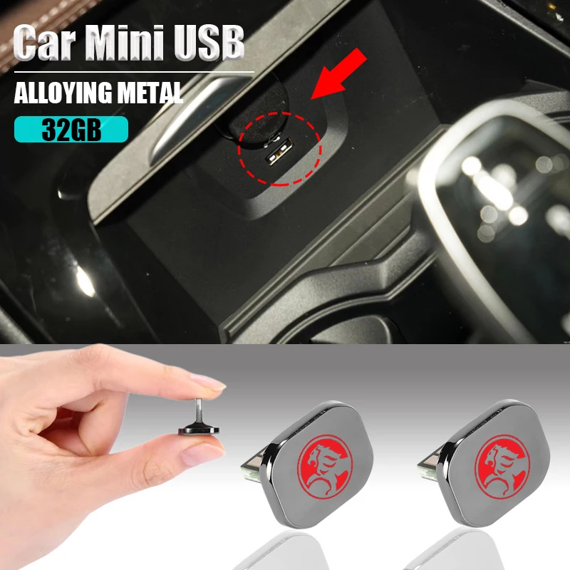 

1 шт. 32 ГБ Автомобильный мини USB U-Диск Металлический USB для Holden Astra Ve, командор, Vf, Cruze, Captiva, Hsv, Monaro, Колорадо, Trailblazer