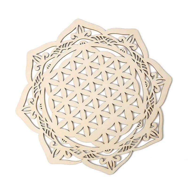 

Wooden Flower Of Life Ornaments Sacred Geometry Ornaments Home Decoration Wood Sign Wall Art Seed Of Life Coaster