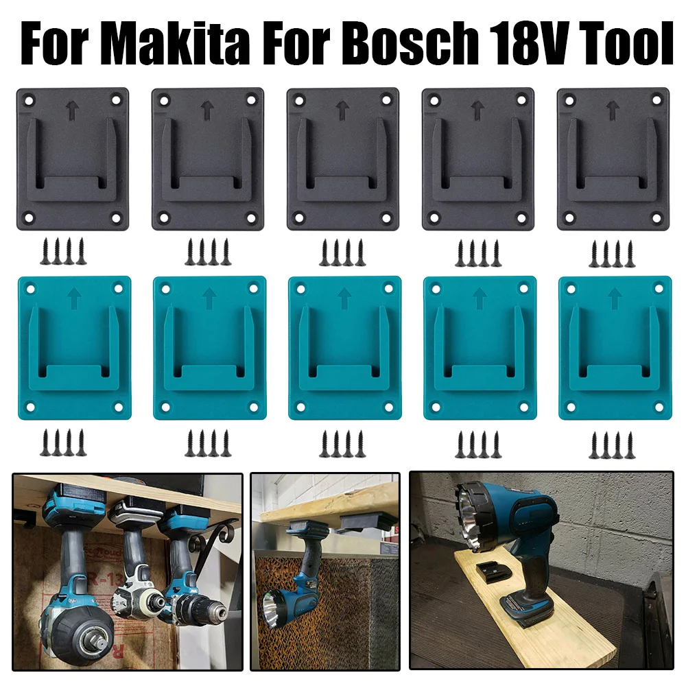 Soporte de herramientas Makita para Bosch, caja de almacenamiento de máquina, dispositivos de fijación de 18V, 5 paquetes
