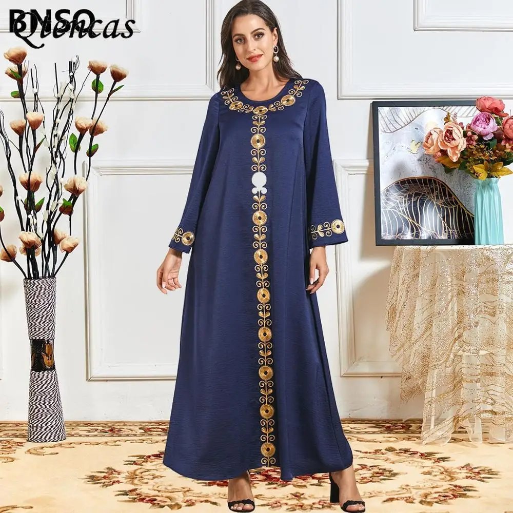 

Женское длинное платье-хиджаб, большие размеры