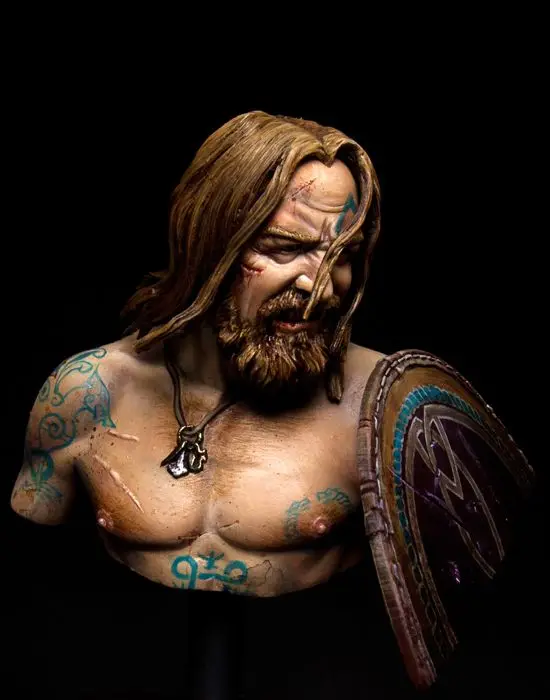 

1:10 Scale Die-cast Resin Figure Model Assembly Kit Resin Bust Furious Warrior Model Toy Figurine