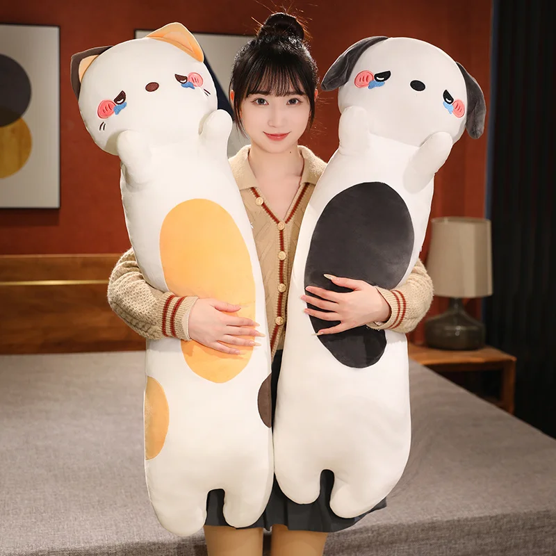

Cartoon Animal Plush Cats/Pig/Dog Toys Stuffed Soft Long Sleep Pillow Throw Pillow Doll Home Bed Cushion Kids Girl Creative Gift