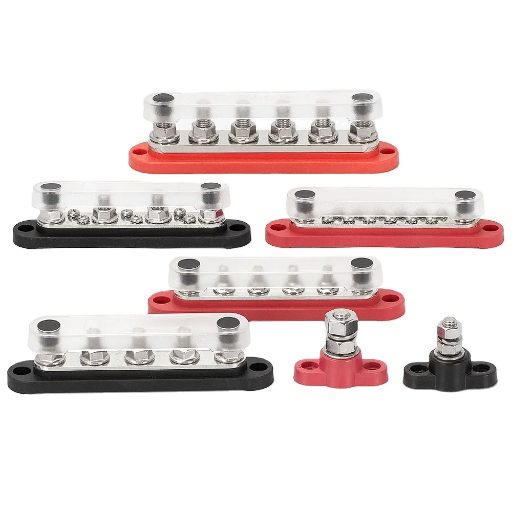 DC 150A 200A 250A 300A Клемма шины из луженой меди черные красные автомобильные