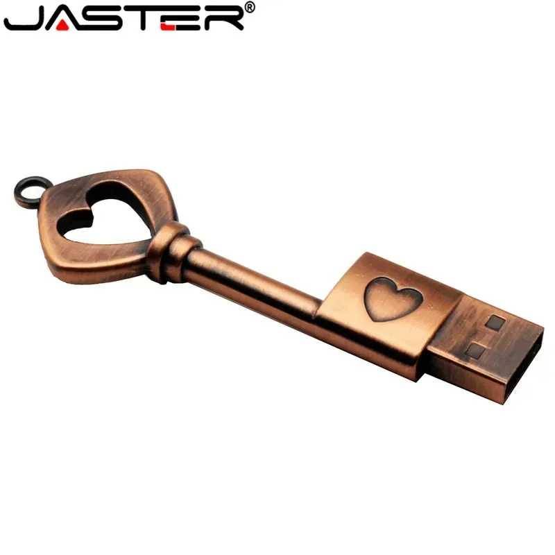 Фото Металлический usb флеш-накопитель JASTER в форме сердца, 4 ГБ, 8 ГБ, 16 ГБ, 32 ГБ, 64 ГБ №2