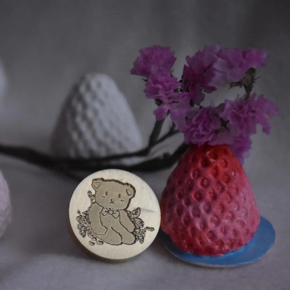 

Креативный медведь Роза шаблон штамп специальная форма восковая печать головка Свадебная поздравительная открытка восковая печать