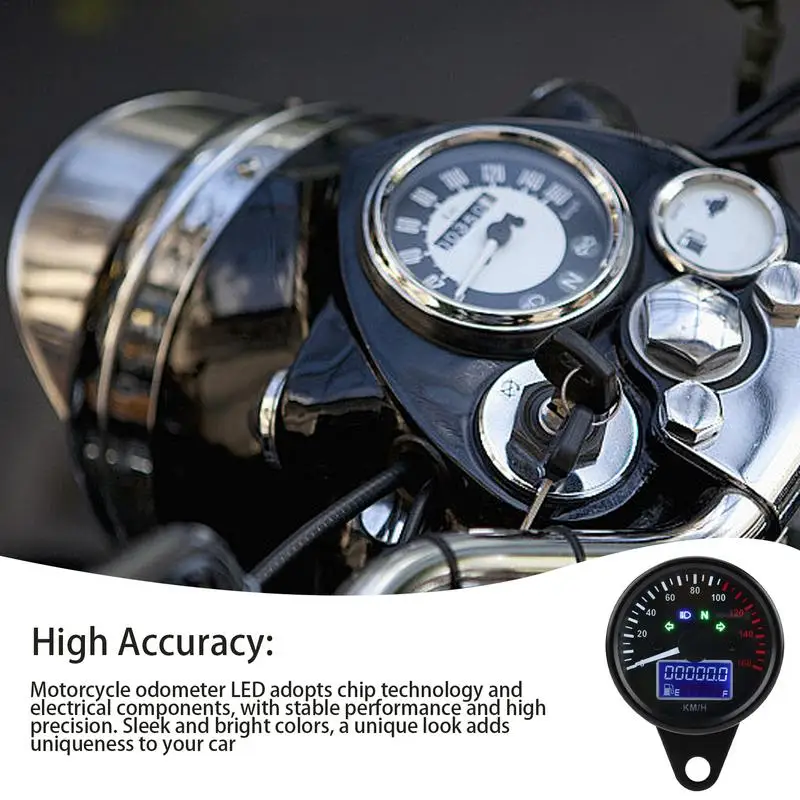 

Digital Motorcycle Tachometer Motorcycle modified LED instrument Universal Digital Gauge Waterproof Speedometer For Motorcycle