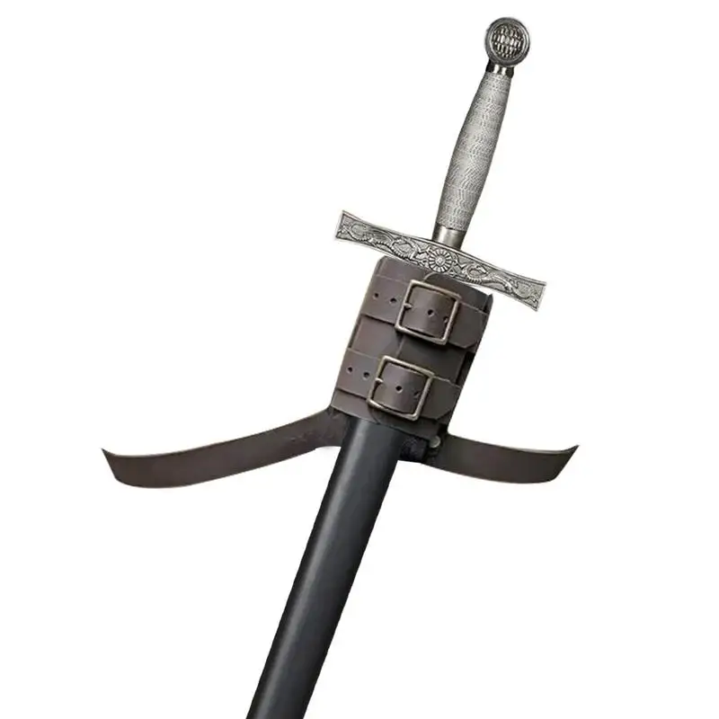 

Задний держатель для меча, ремень, наплечный шарф, аксессуар для искусственной кожи, средневековый нож, оболочка, рапир, кожаный держатель, реквизит для взрослых