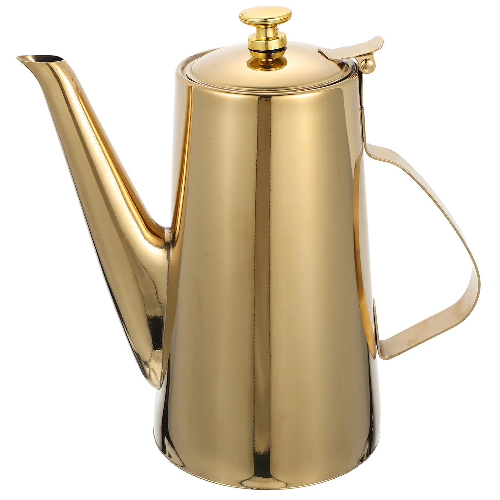 

Stainless Steel Cold Water Jug Long Spout Oil Dispenser Liquid Flavoring Bottle Storage Vending+machines Tea Kettle Can