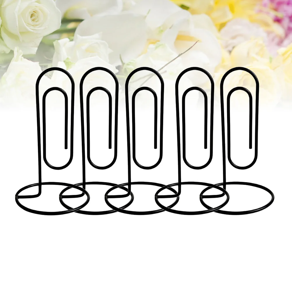 

5pcs Paper Clips Nonskid Multi-Purpose Practical Portable Note Mark Clips Paper Clips for Office