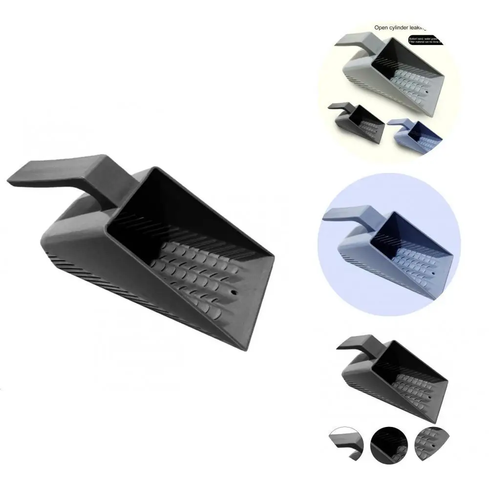 

Smooth Surface Practical Hollow Soft Hold Aquarium Shovel for Families