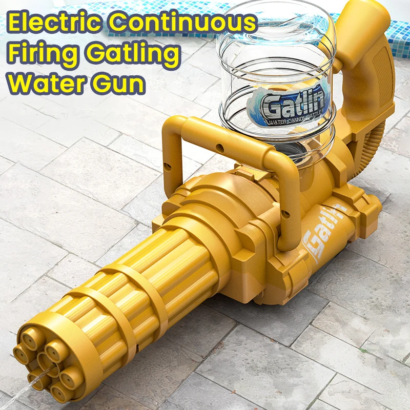 

New Electric Water Gun High-Tech Automatic Water Soaker Guns Large Capacity Summer Pool Party Beach Outdoor Toy for Kid Adult