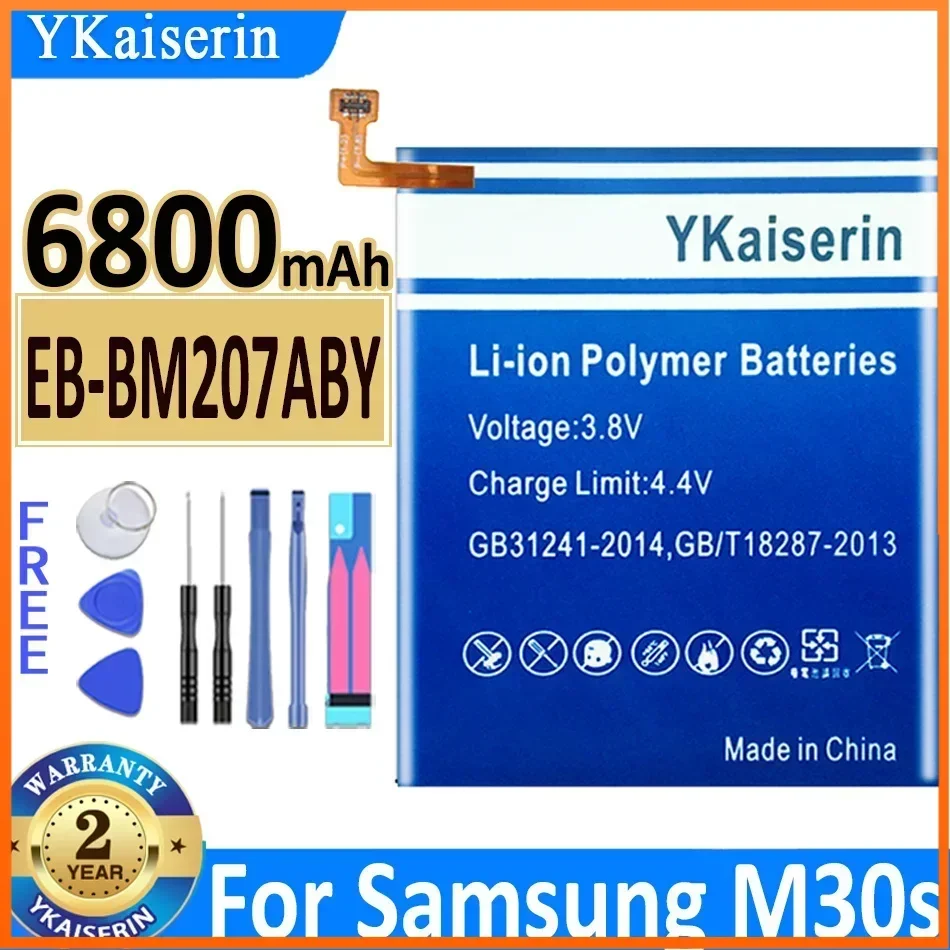 6800 мАч EB-BM207ABY для SAMSUNG Galaxy M30s SM-M3070 M3070 M21 M31 M215 M30S M315F M307 F41 M21S M20S Аккумулятор Bateria