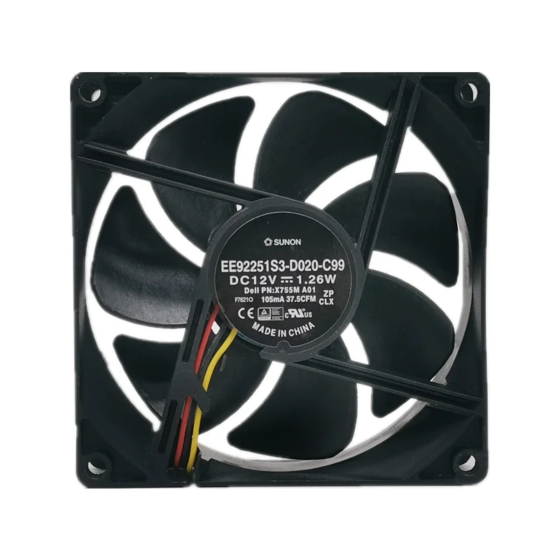 Новый вентилятор охлаждения для модели SUNON EE92251S3-D020-C99 12 В 1,26 Вт 9025 9 см, вентилятор охлаждения сервера