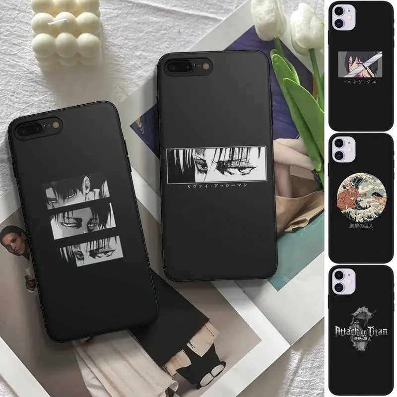 

Anime Japanese Attack on Titan Phone Case fundas shell cover for iphone 6 6s 7 8 plus xr x xs 11 12 13 mini pro max