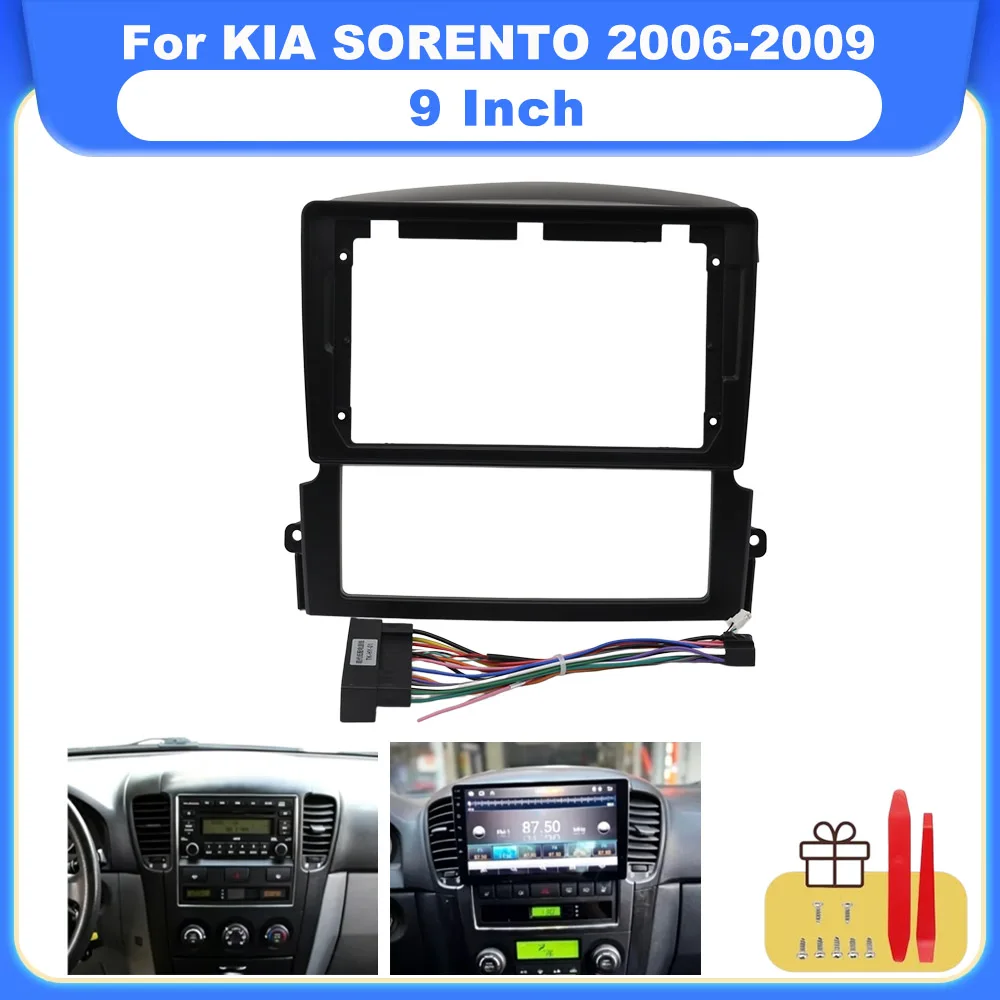 Фото 9-дюймовая 2DIN автомагнитола Android GPS MP5 с установочной рамкой для KIA SORENTO 2006-2009 №2