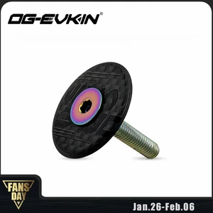 Велосипедная гарнитура M6 x 35 мм, верхняя крышка из углеродного волокна, 1-OG-EVKIN дюйма, HC-001 г, Аксессуары для велосипеда, 18