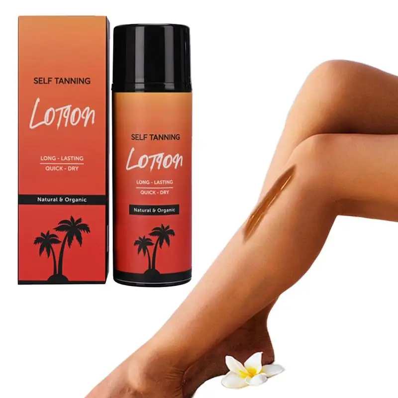 

100ml Sunless Tanner Long Lasting Sunless Body Bronzer Natural Organic Tanning Mousse Makeup Applicator For All Unique Skin